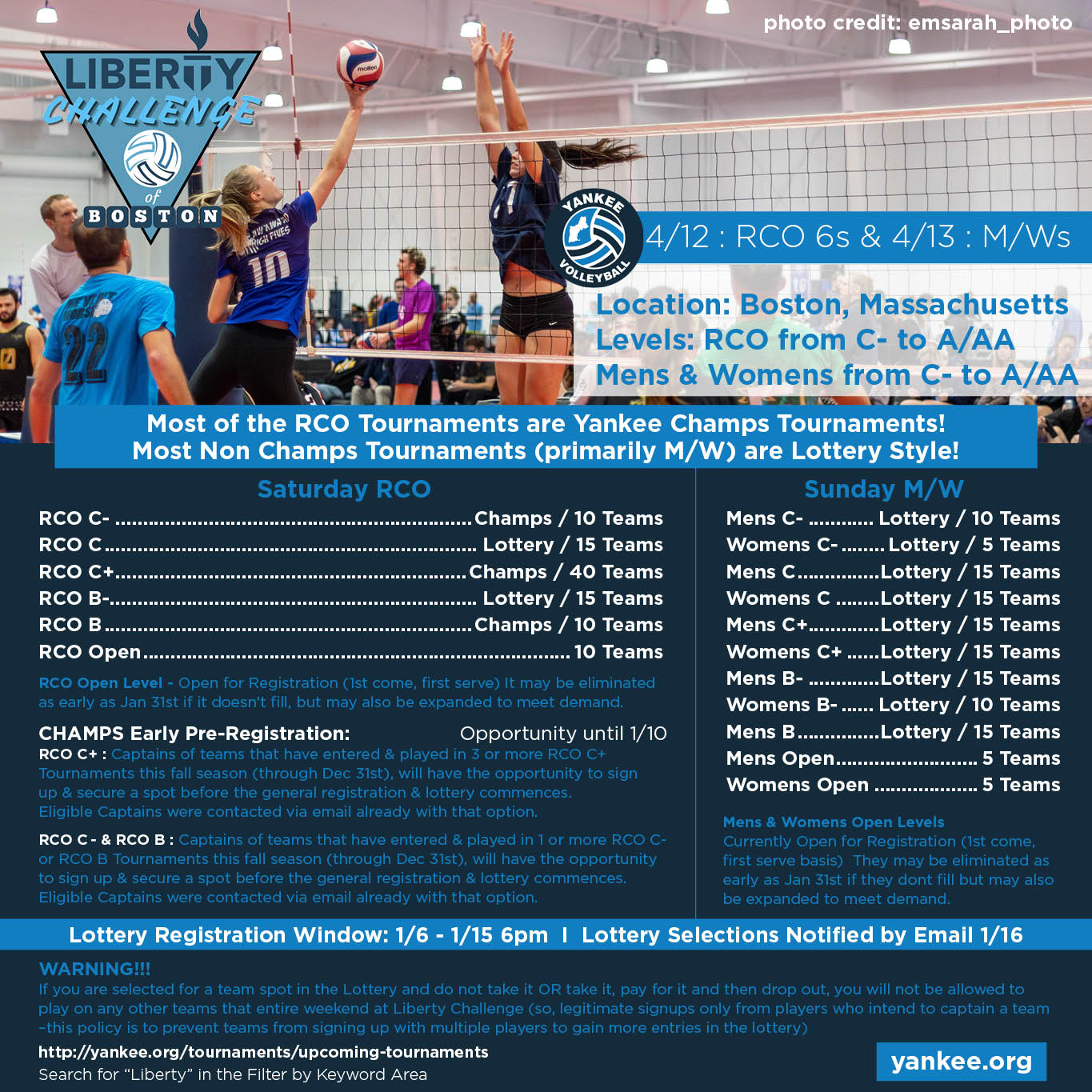 Liberty Challenge 2025 Registration Information