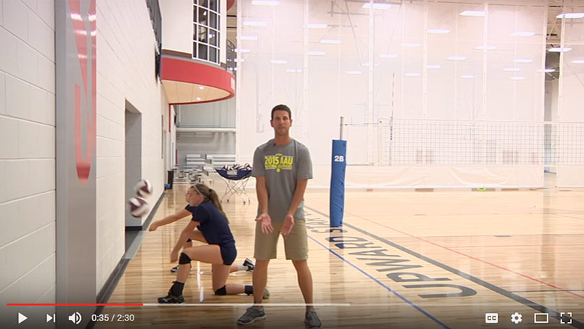 Wall Passing - Volleyball Drill